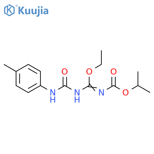 Carbamic acid,[ethoxy[[[(4-methylphenyl)amino]carbonyl]amino]methylene]-, 1-methylethyl ester(9CI) structure