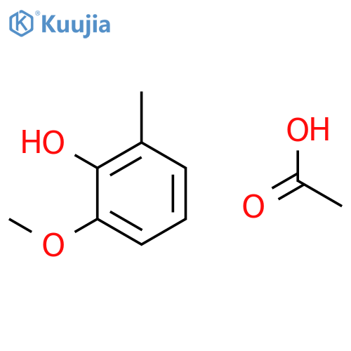Phenol, 2-methoxy-6-methyl-, acetate structure