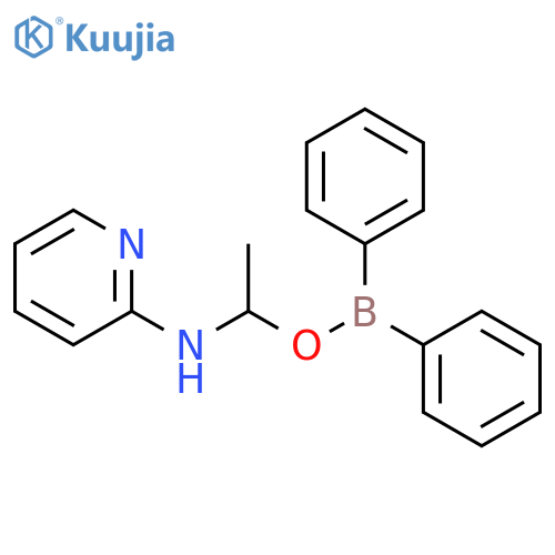Borinic acid, diphenyl-, 1-(2-pyridinylamino)ethyl ester structure