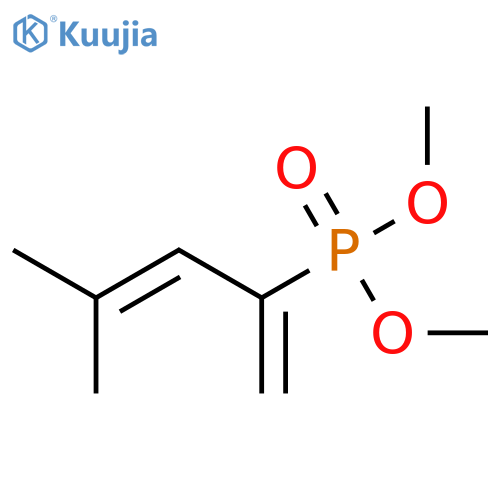 Phosphonic acid, (3-methyl-1-methylene-2-butenyl)-, dimethyl ester structure