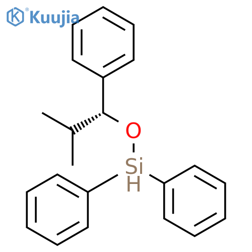 Silane, [(1R)-2-methyl-1-phenylpropoxy]diphenyl- structure