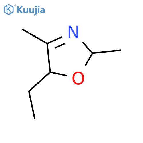 Oxazole, 5-ethyl-2,5-dihydro-2,4-dimethyl- structure