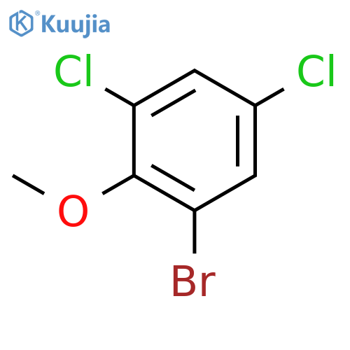 1-bromo-3,5-dichloro-2-methoxybenzene structure