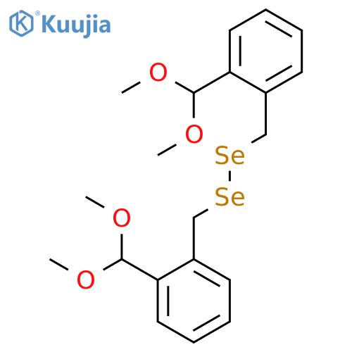 Diselenide, bis[[2-(dimethoxymethyl)phenyl]methyl] structure