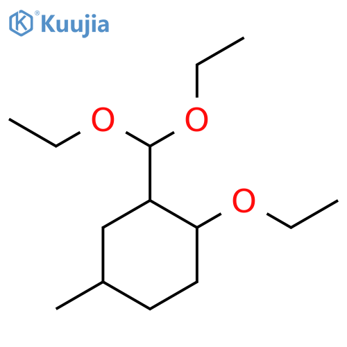Cyclohexane, 2-(diethoxymethyl)-1-ethoxy-4-methyl- structure