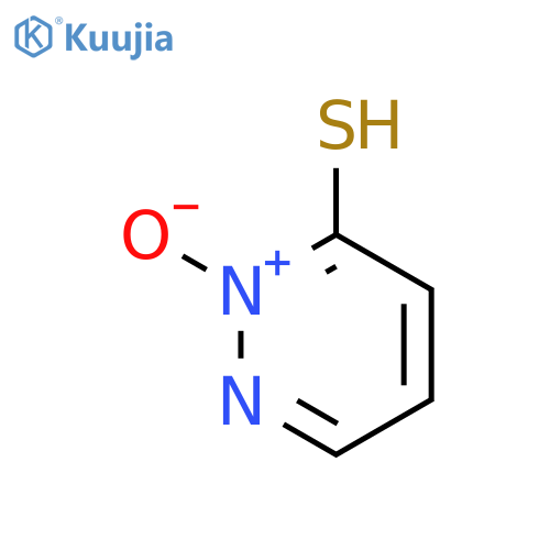 3-PYRIDAZINETHIOL, 2-OXIDE structure