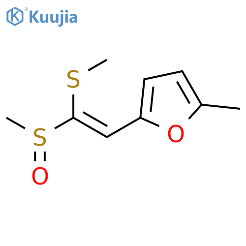 FURAN, 2-METHYL-5-[2-(METHYLSULFINYL)-2-(METHYLTHIO)ETHENYL]- structure