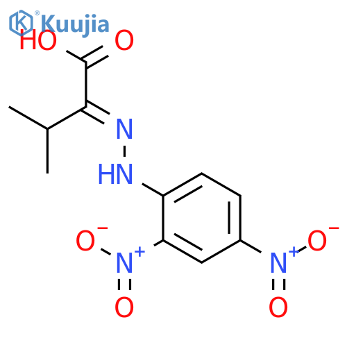 Butanoic acid, 2-[(2,4-dinitrophenyl)hydrazono]-3-methyl- structure