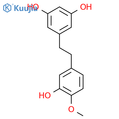 1,3-Benzenediol, 5-[2-(3-hydroxy-4-methoxyphenyl)ethyl]- structure