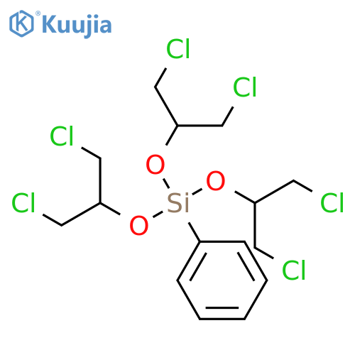 Silane, tris[2-chloro-1-(chloromethyl)ethoxy]phenyl- structure