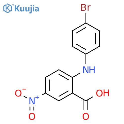 BENZOIC ACID, 2-[(4-BROMOPHENYL)AMINO]-5-NITRO- structure