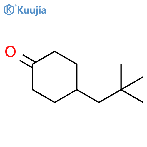 Cyclohexanone, 4-(2,2-dimethylpropyl)- structure