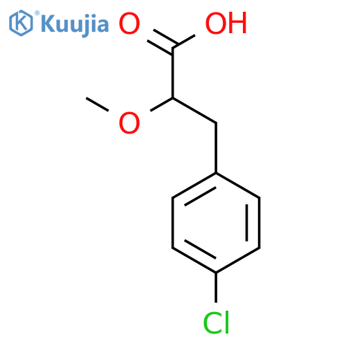 3-(4-Chlorophenyl)-2-methoxypropanoic acid structure