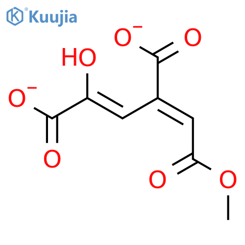 1,3-Butadiene-1,2,4-tricarboxylic acid, 4-hydroxy-, 1-methyl ester structure