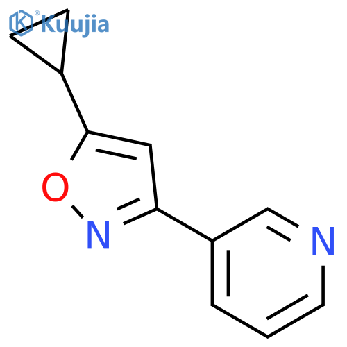 PYRIDINE, 3-(5-CYCLOPROPYL-3-ISOXAZOLYL)- structure
