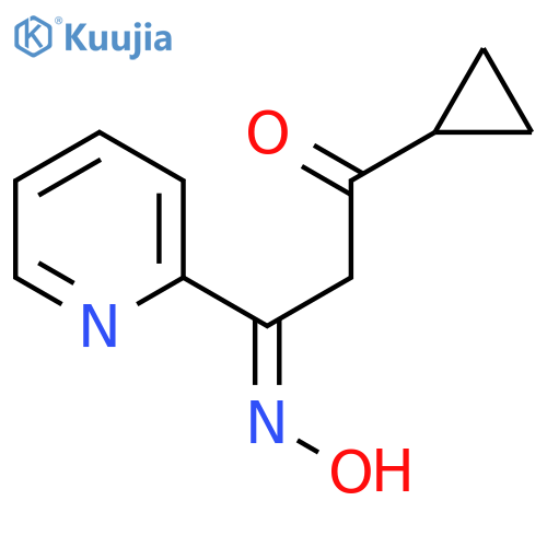 1,3-Propanedione, 1-cyclopropyl-3-(2-pyridinyl)-, 3-oxime structure