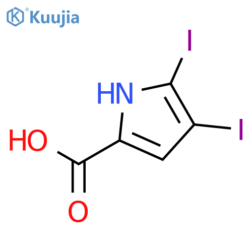 1H-Pyrrole-2-carboxylic acid, 4,5-diiodo- structure