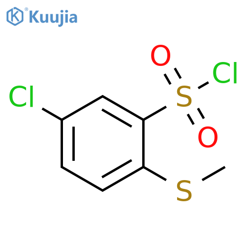 5-CHLORO-2-(METHYLSULFANYL)BENZENE-1-SULFONYL CHLORIDE structure