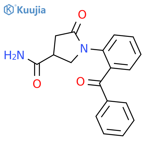 3-PYRROLIDINECARBOXAMIDE, 1-(2-BENZOYLPHENYL)-5-OXO- structure