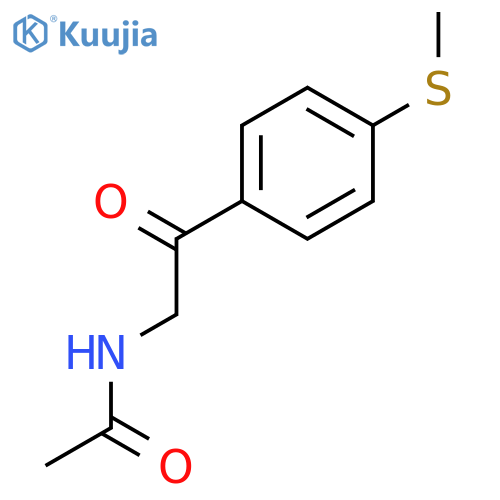 Acetamide, N-[2-[4-(methylthio)phenyl]-2-oxoethyl]- structure