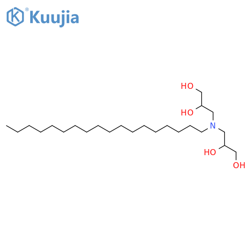 1,2-Propanediol,3,3'-(octadecylimino)bis- structure