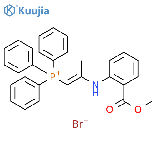 Phosphonium, [(1E)-2-[[2-(methoxycarbonyl)phenyl]amino]-1-propenyl]triphenyl-, bromide (9CI) structure