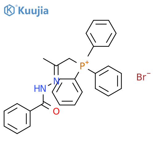 Phosphonium, [2-(benzoylhydrazono)propyl]triphenyl-, bromide structure