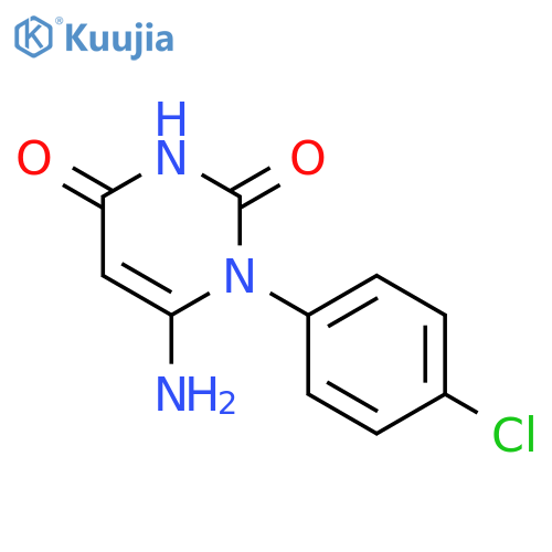 2,4(1H,3H)-Pyrimidinedione, 6-amino-1-(4-chlorophenyl)- structure
