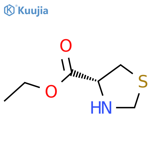 4-Thiazolidinecarboxylicacid, ethyl ester, (4R)- structure