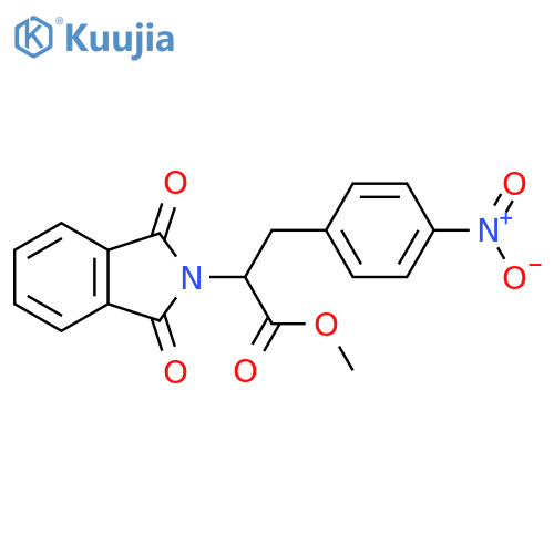 2H-Isoindole-2-acetic acid, 1,3-dihydro-α-[(4-nitrophenyl)methyl]-1,3-dioxo-, methyl ester structure