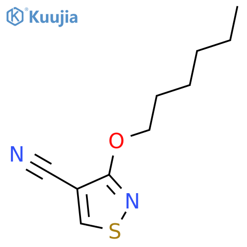 4-Isothiazolecarbonitrile, 3-(hexyloxy)- structure