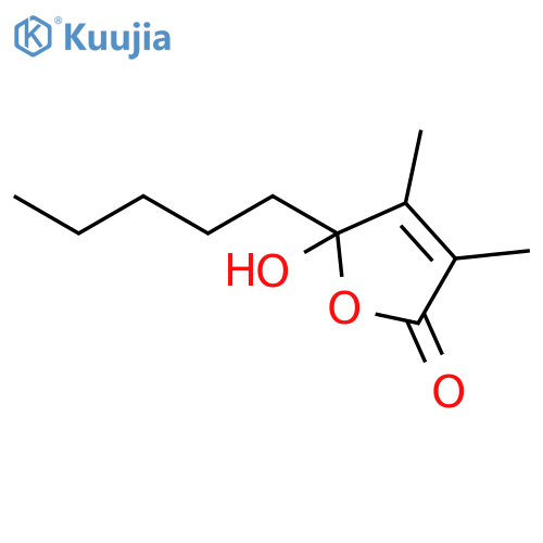 2(5H)-Furanone, 5-hydroxy-3,4-dimethyl-5-pentyl- structure