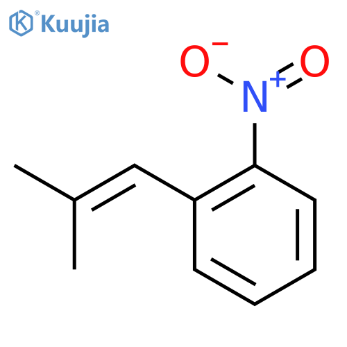 1-(2-methylprop-1-en-1-yl)-2-nitrobenzene structure