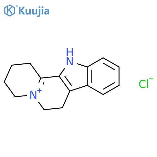 1H-INDOLO[2,3-A]QUINOLIZIN-5-IUM, 2,3,4,6,7,12-HEXAHYDRO-, CHLORIDE structure