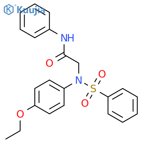 N~2~-(4-ethoxyphenyl)-N-phenyl-N~2~-(phenylsulfonyl)glycinamide structure