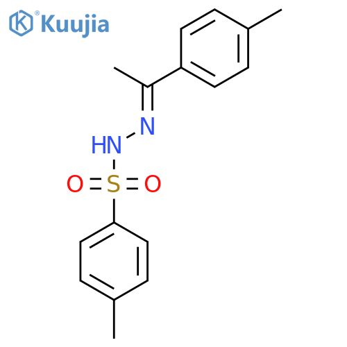 Benzenesulfonic acid, 4-methyl-,[1-(4-methylphenyl)ethylidene]hydrazide structure