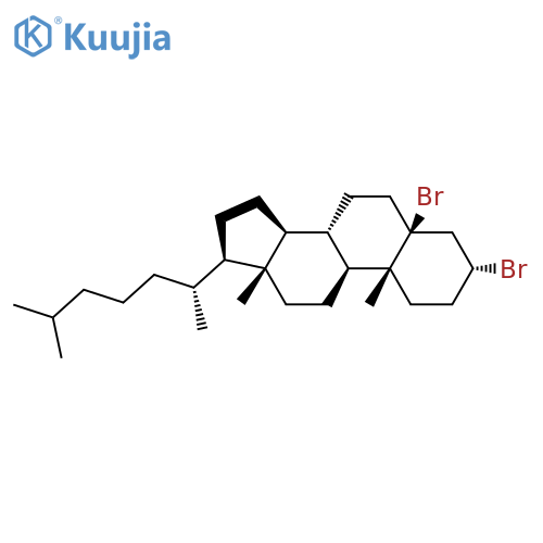 (3R,5S,8S,9S,10R,13R,14S,17R)-3,5-Dibromo-10,13-dimethyl-17-[(2R)-6-methylheptan-2-yl]-1,2,3,4,6,7,8,9,11,12,14,15,16,17-tetradecahydrocyclopenta[a]phenanthrene structure