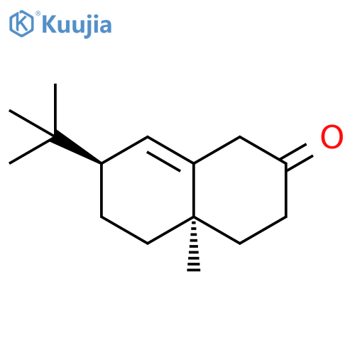 2(1H)-Naphthalenone, 7-(1,1-dimethylethyl)-3,4,4a,5,6,7-hexahydro-4a-methyl-, trans- (9CI) structure