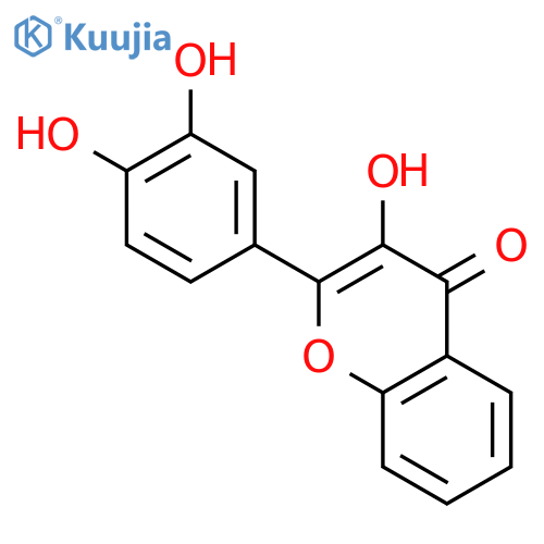 4H-1-Benzopyran-4-one,2-(3,4-dihydroxyphenyl)-3-hydroxy- structure