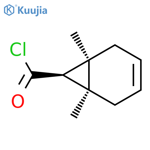 Bicyclo[4.1.0]hept-3-ene-7-carbonyl chloride, 1,6-dimethyl-, (1alpha,6alpha,7beta)- (9CI) structure