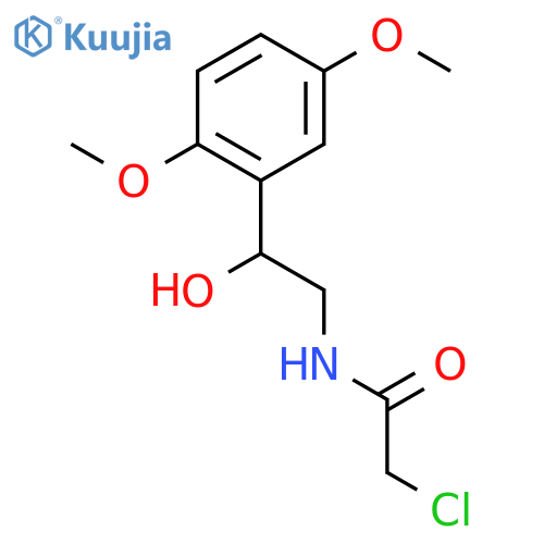 Acetamide, 2-chloro-N-[2-(2,5-dimethoxyphenyl)-2-hydroxyethyl]- structure