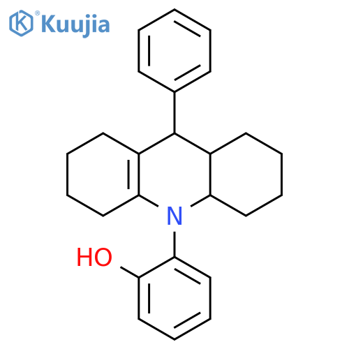 Phenol, 2-(2,3,4,4a,5,6,7,8,9,9a-decahydro-9-phenyl-10(1H)-acridinyl)- structure