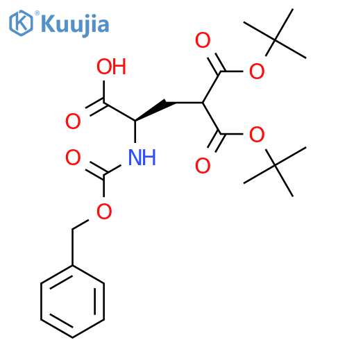 Z-gamma-carboxy-gamma-(di-tert-butyl ester)-D-glutamic acid structure