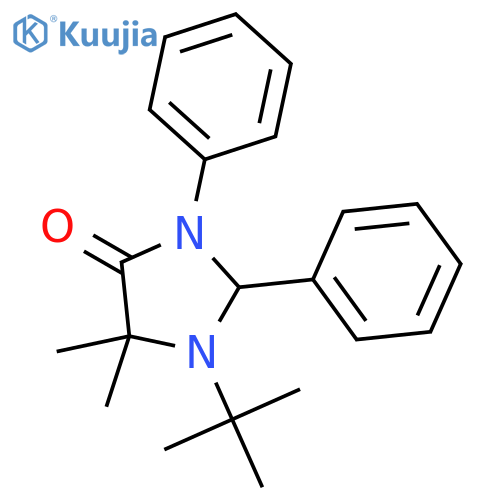 4-Imidazolidinone, 1-(1,1-dimethylethyl)-5,5-dimethyl-2,3-diphenyl- structure