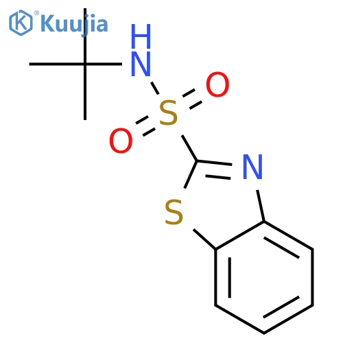 2-Benzothiazolesulfonamide, N-(1,1-dimethylethyl)- structure