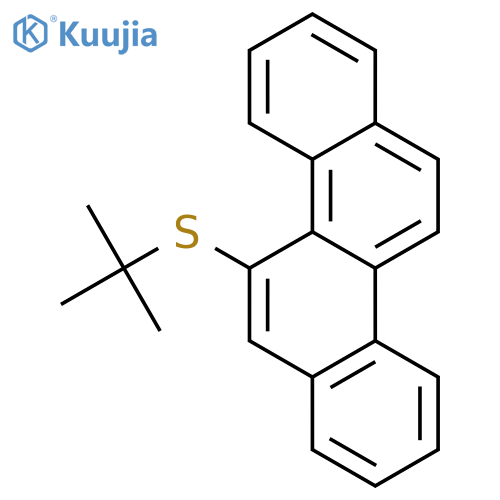 CHRYSENE, 5-[(1,1-DIMETHYLETHYL)THIO]- structure