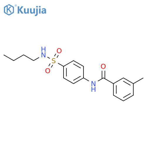 N-[4-(butylsulfamoyl)phenyl]-3-methylbenzamide structure