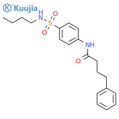 N-(4-Butylsulfamoyl-phenyl)-4-phenyl-butyramide structure