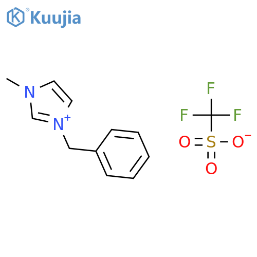 1-Benzyl-3-methylimidazolium trifluoromethanesulfonate structure