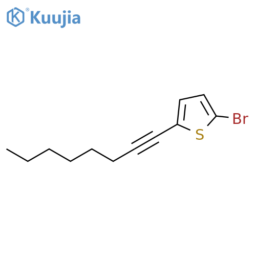 Thiophene, 2-bromo-5-(1-octynyl)- structure